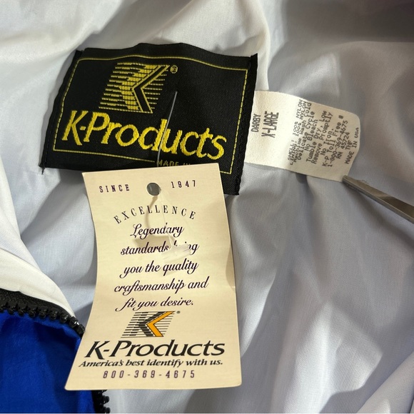 NWT K-Products Star Tires Zippered Windbreaker Size XL - Picture 6 of 9